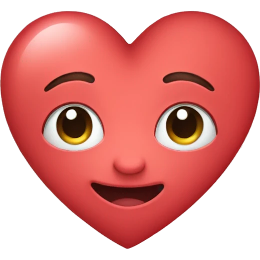 Cute heart emoji