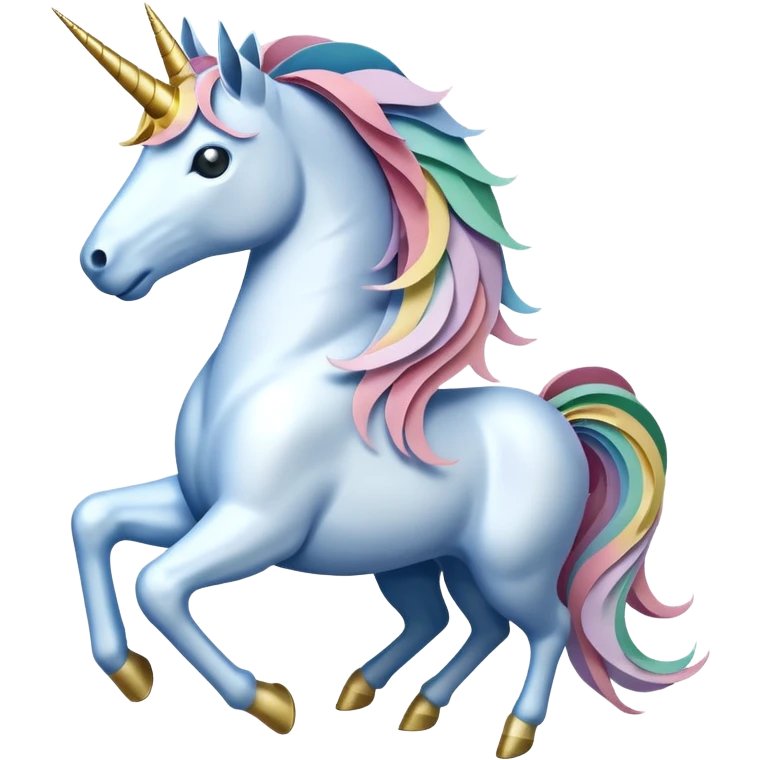 единорог из купюр, no background emoji