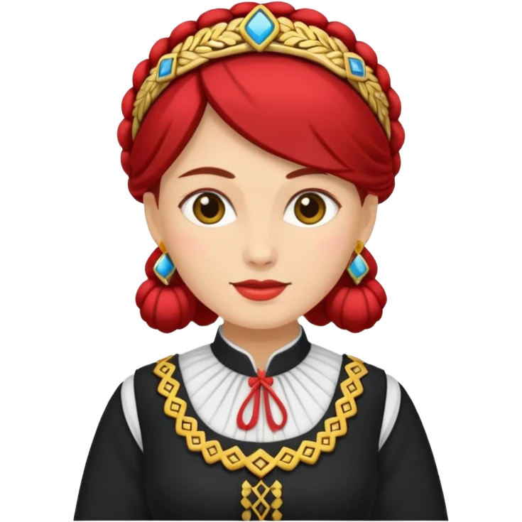 woman wearing bunad emoji