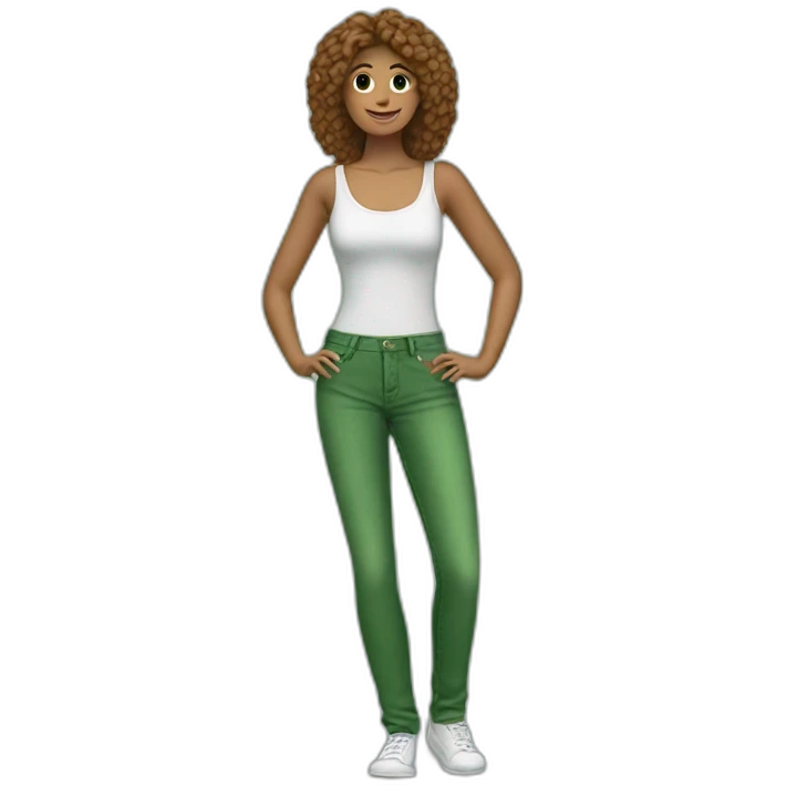 Green jeans emoji