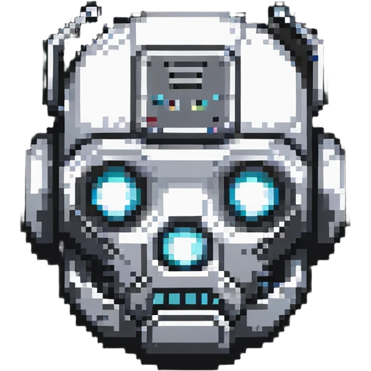 robot head representing artificial intelligence emoji