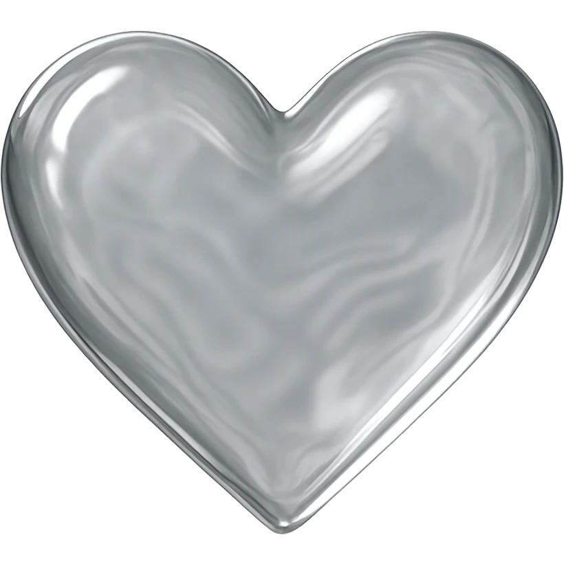 heart with a translucent glass effect emoji