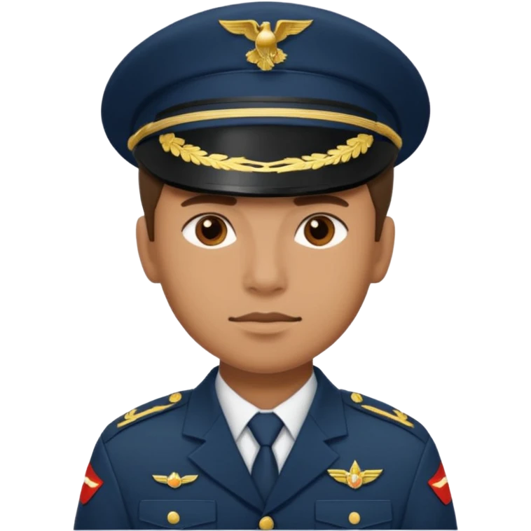 A technician in military uniform emoji