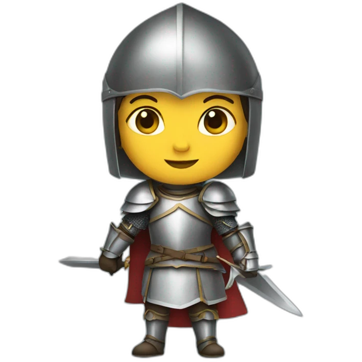 Girl-knight emoji