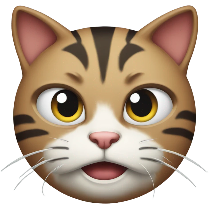 Threatening cat emoji