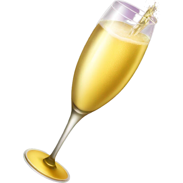Jet champagne new years 2025 emoji