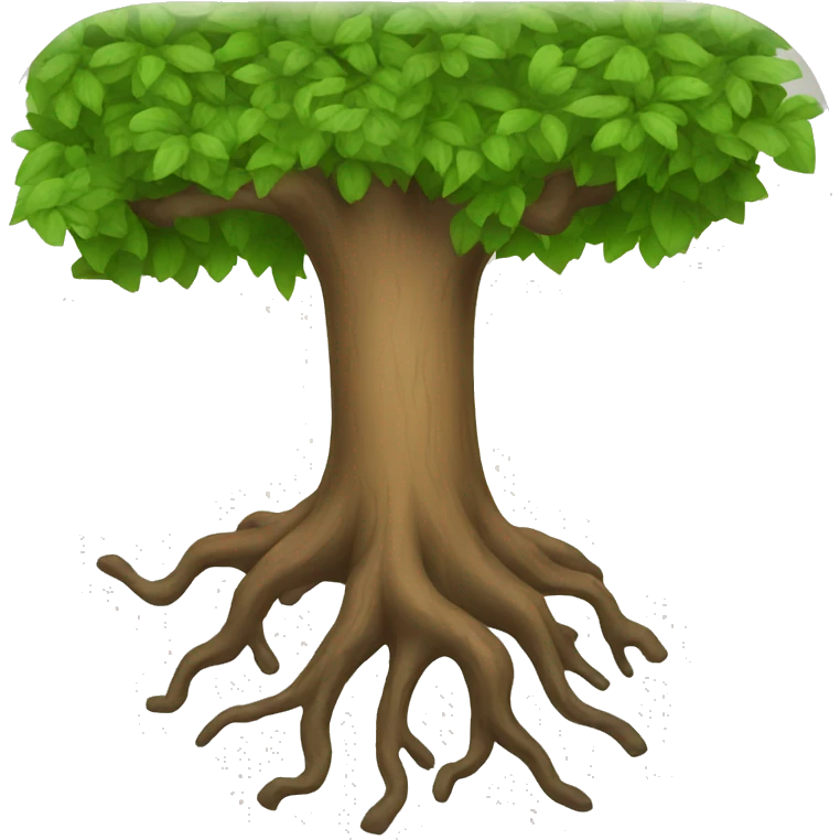 a tree root emoji