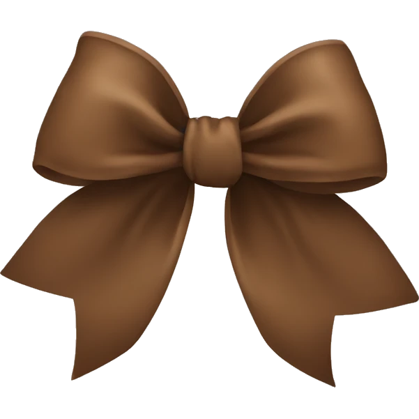 brown bow emoji