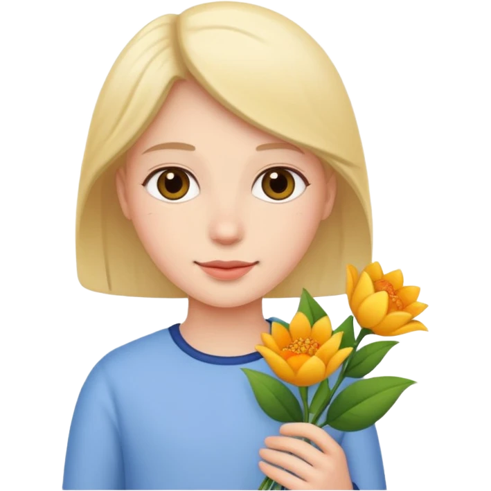 flower-bearing person emoji