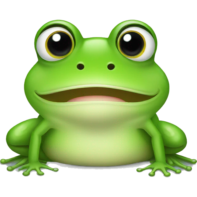 Frog winking emoji