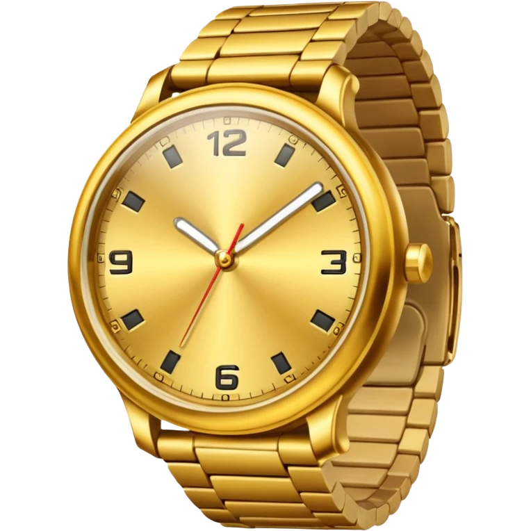 reloj dorado emoji