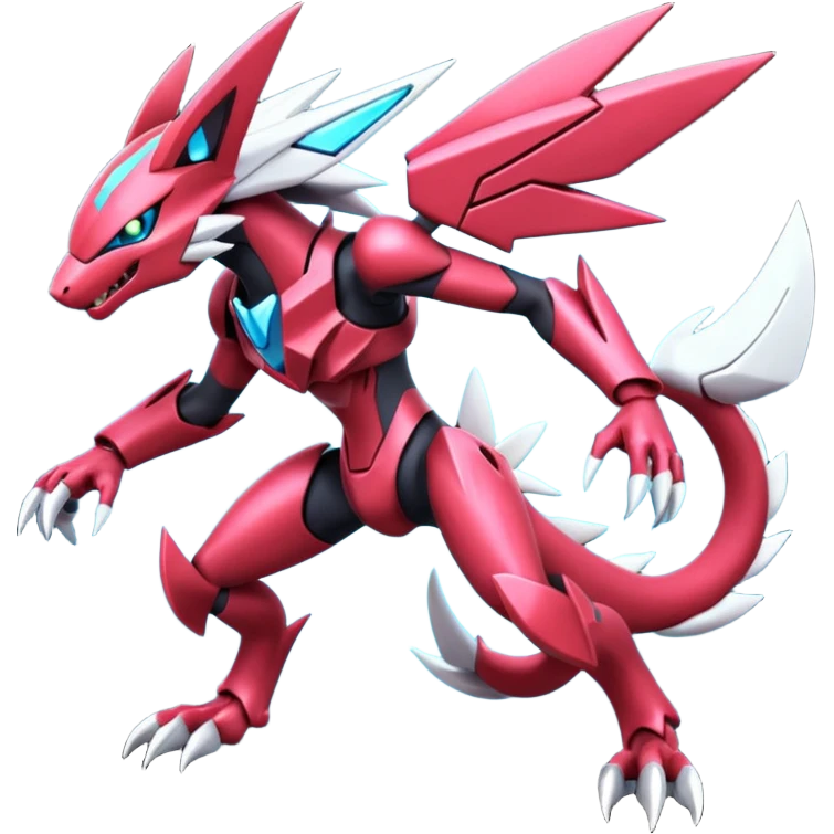 Shiny Futuristic Modern Genesect-Zeraora-Palkia-Zoroark-fusion emoji