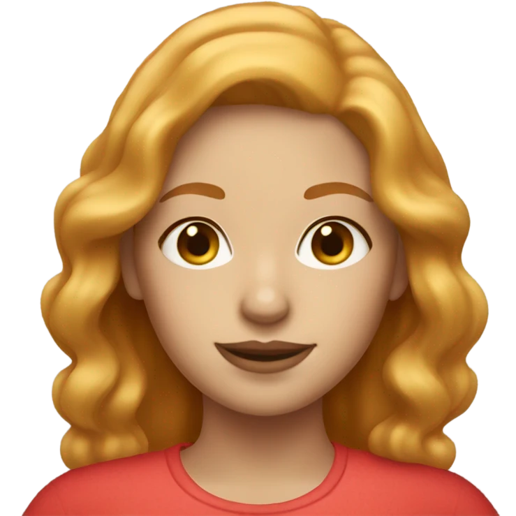strawberry blonde woman emoji