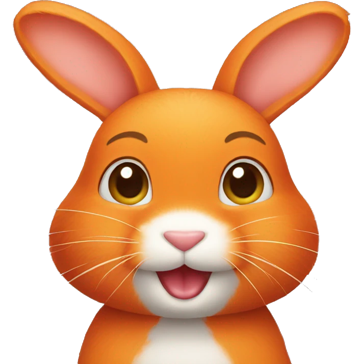 orange bunny emoji