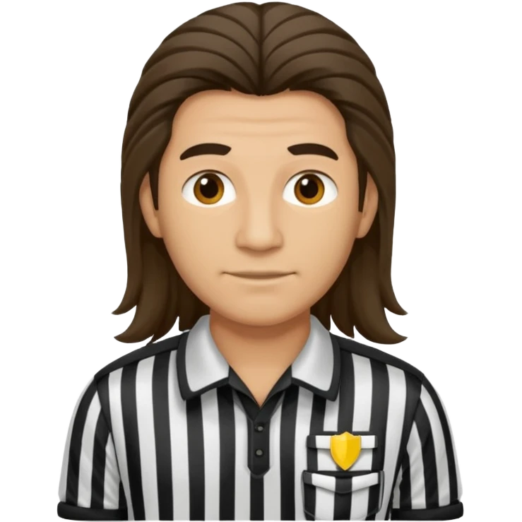 long-haired referee emoji