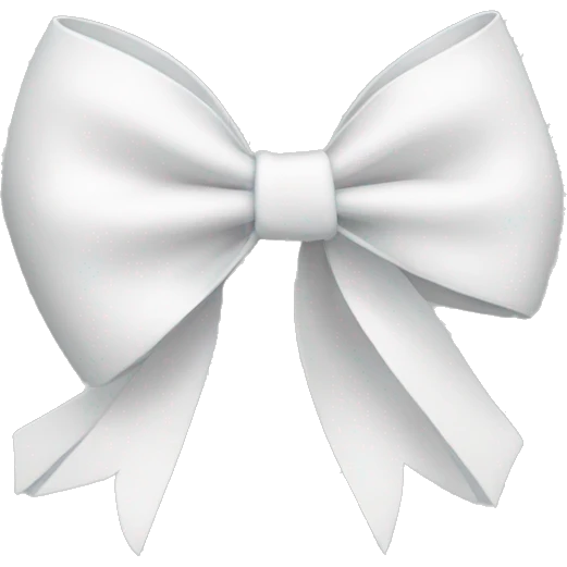 White bow emoji