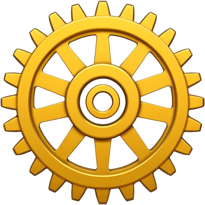 yellow gear cog emoji