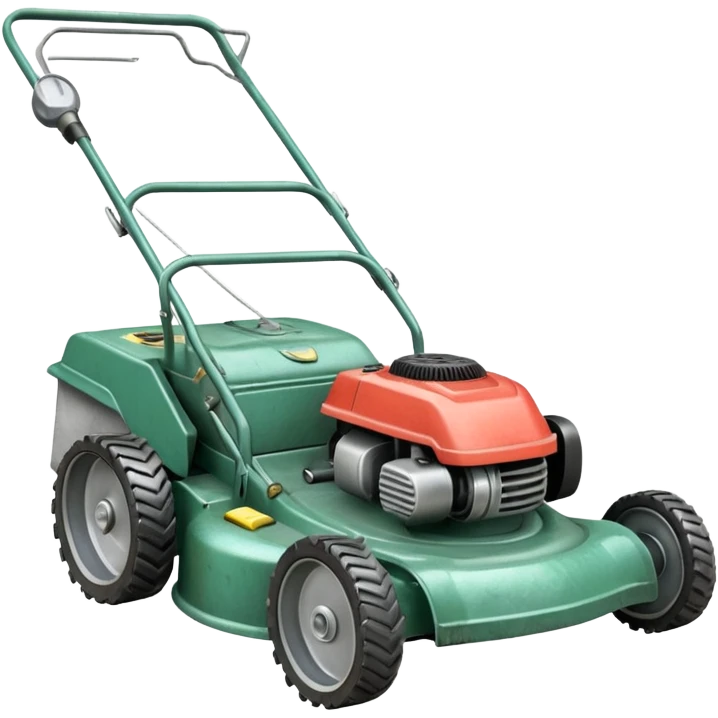 pencil drawing of a lawn mower emoji