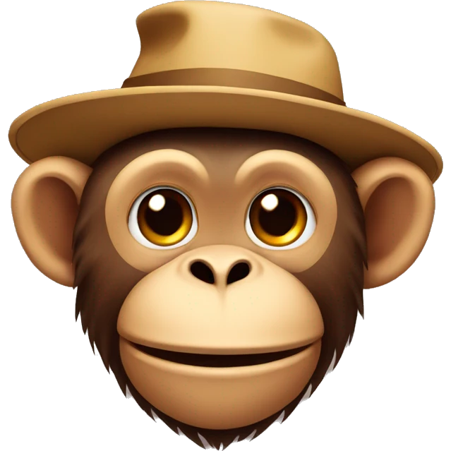 monkey with hat emoji