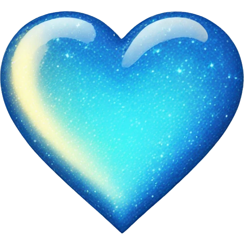 Sparkling blue heart  emoji