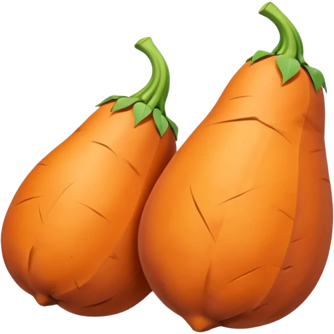 pointy sweet potato emoji