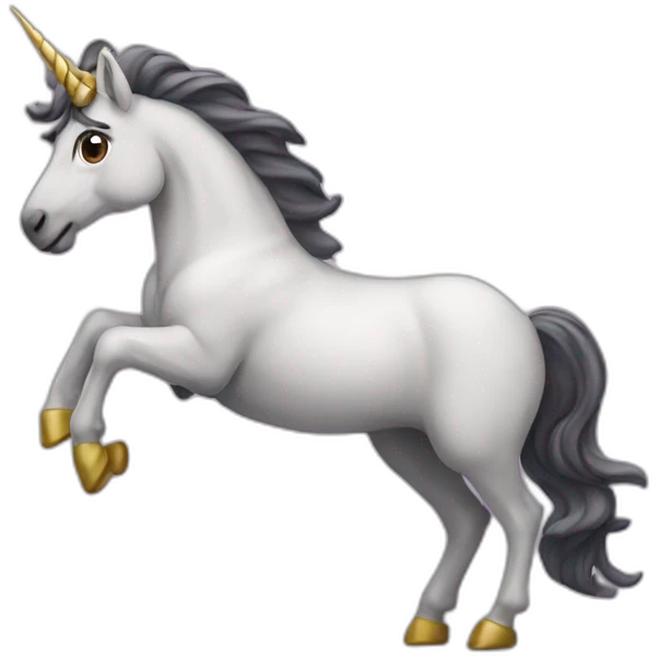Caca sur une licorne emoji