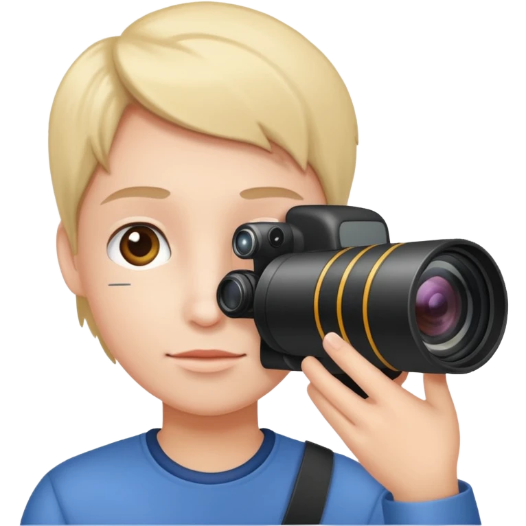 person taking a photo with a big zoom lens emoji
