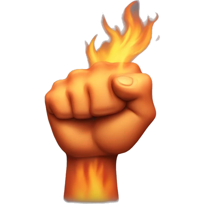 biceps on fire emoji