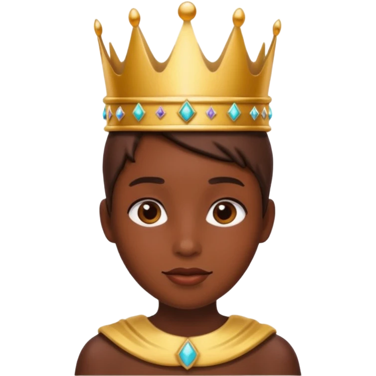Chcolate y una corona  emoji