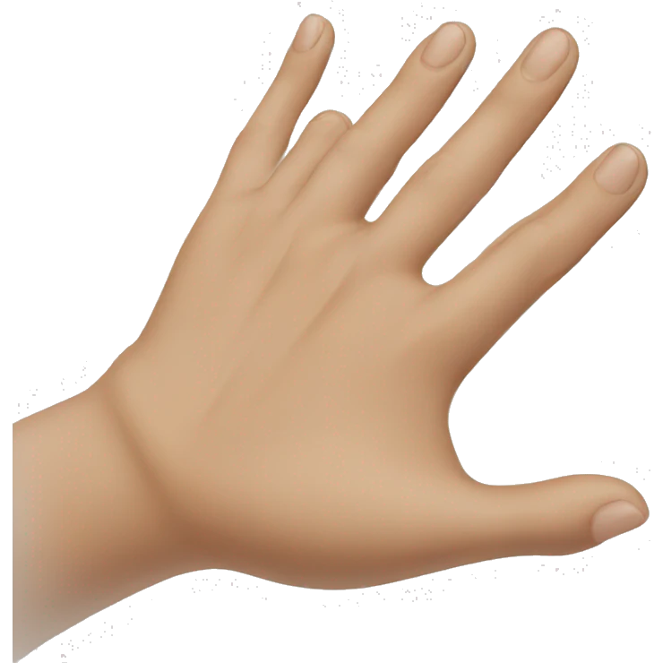A hand with ring and thong finger down emoji