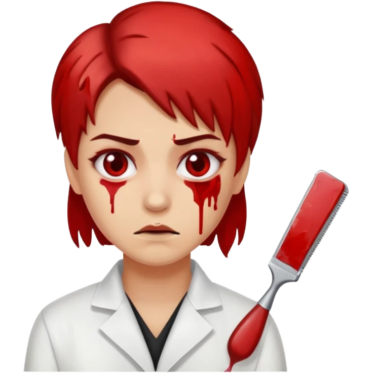 bloody hairdresser emoji