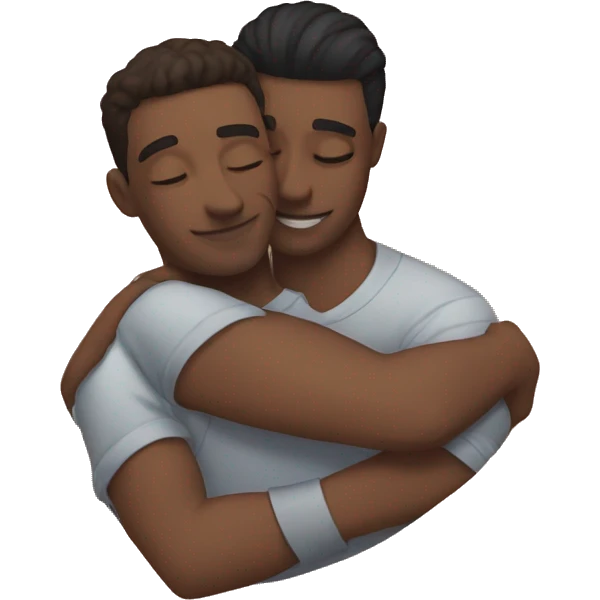 Gay guys cuddling  emoji