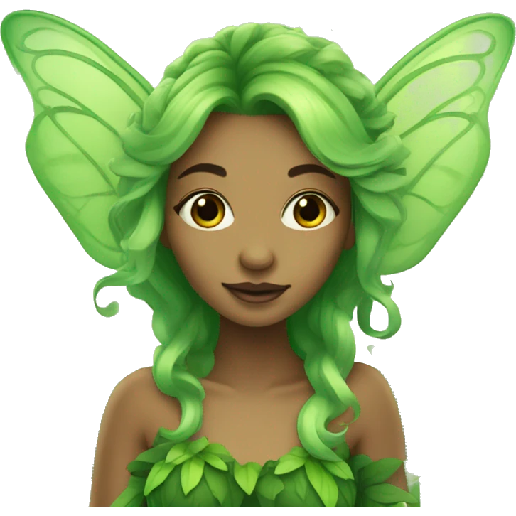 green forest fairy emoji