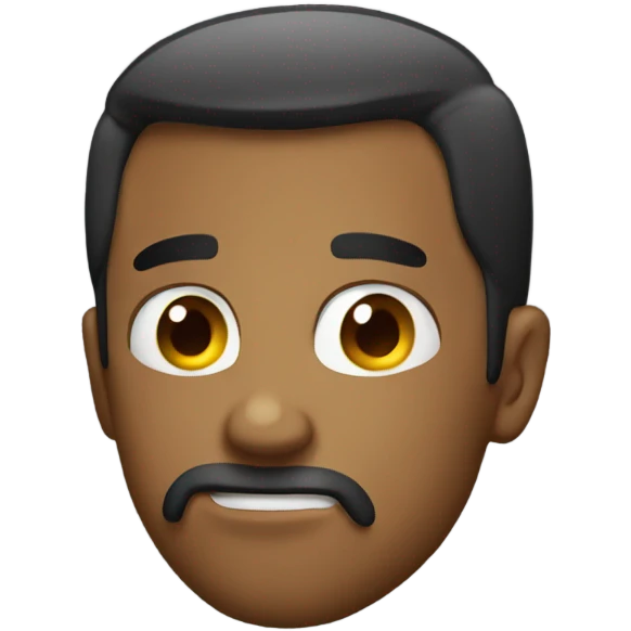 Attitude face emoji looking to the side  emoji