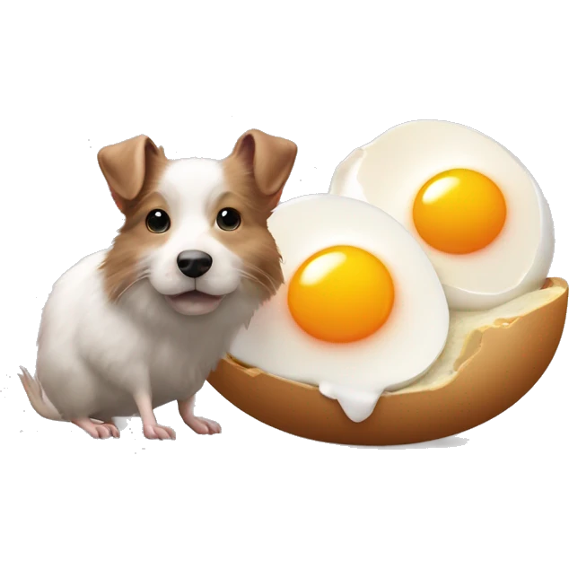 oeuf dur avec un chien avec des rats et un cornichon dans l oeuf avec un poussin emoji