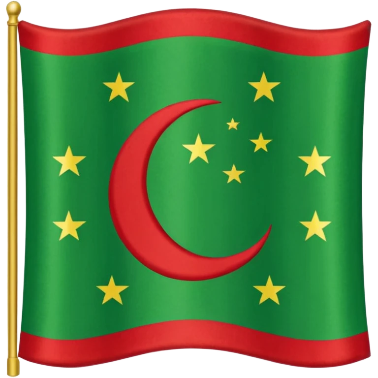 Türkmen flag mi emoji