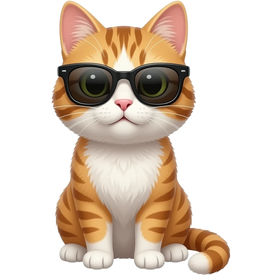 Cat wearing sunglasses emoji