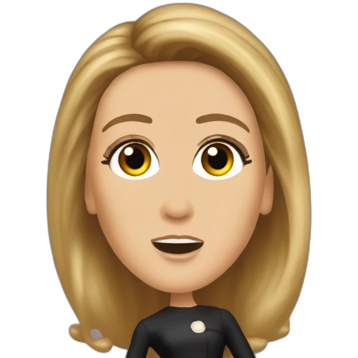 Céline Dion singing emoji