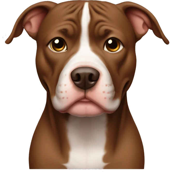 All brown Pitbull emoji