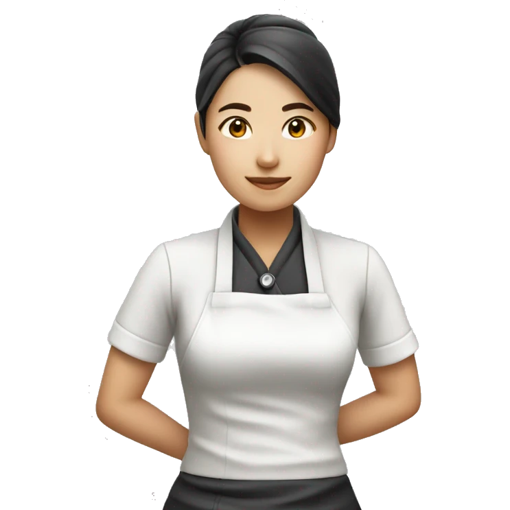 Asian barista girl emoji