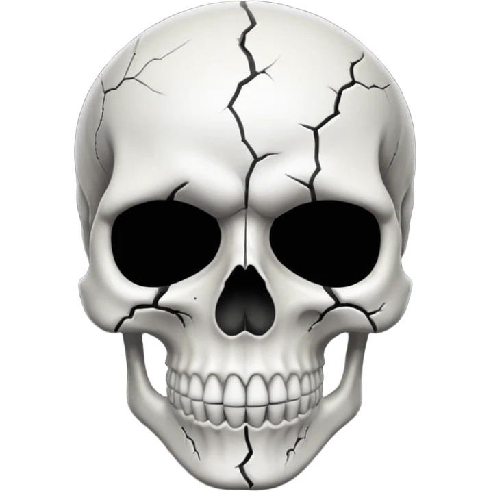 skull facial mask black and white emoji