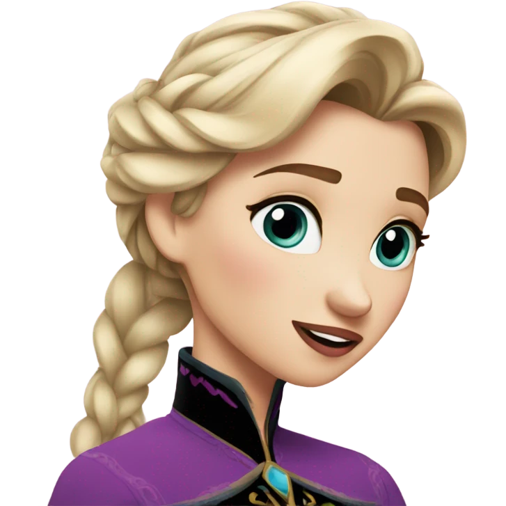 anna frozen kiss emoji