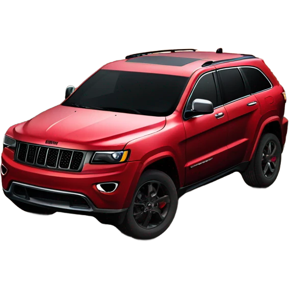 red jeep grand Cherokee with black trim emoji