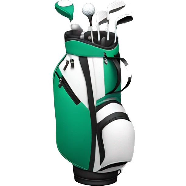 Golf bag and golf ball emoji