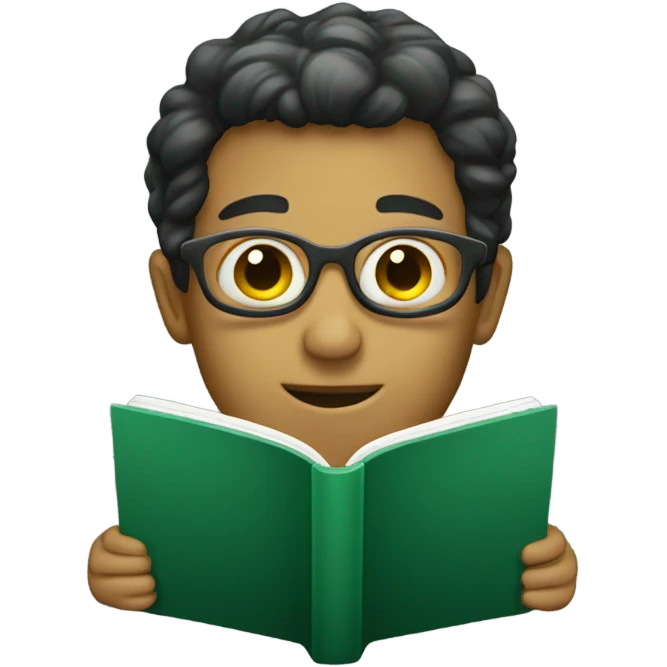 a dark green book emoji