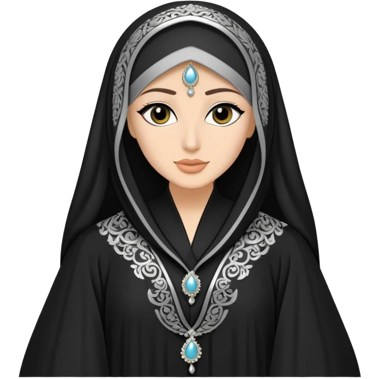 Abaya with nose-peice  emoji