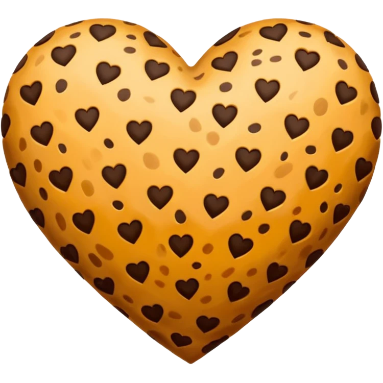cheetah print heart emoji