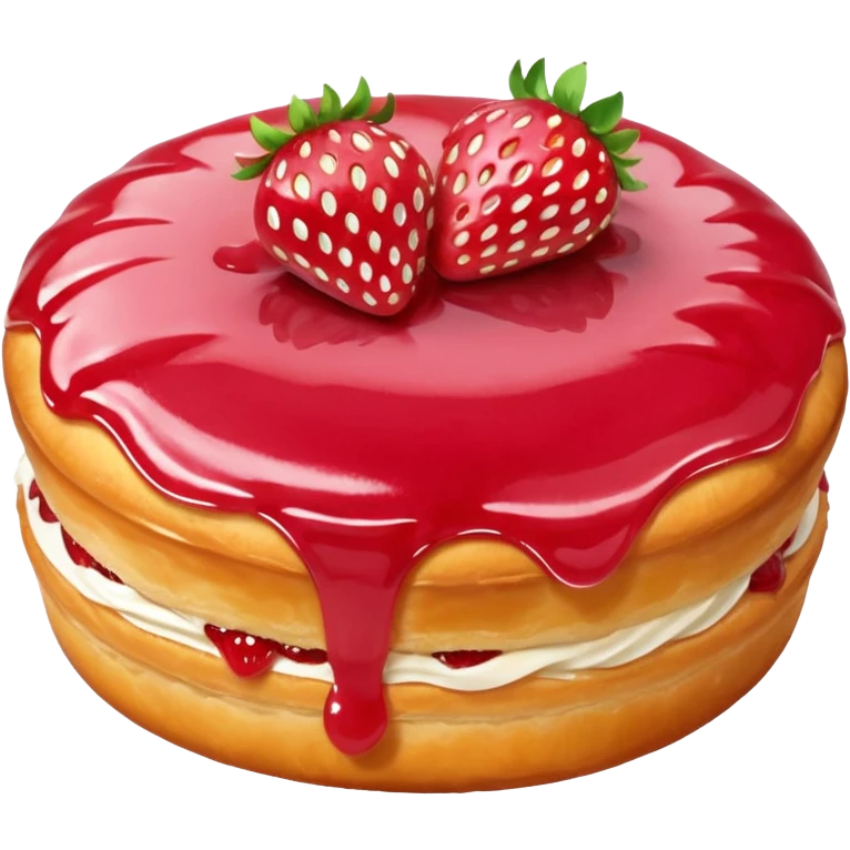 Strawberry Glaze Pastries
 emoji