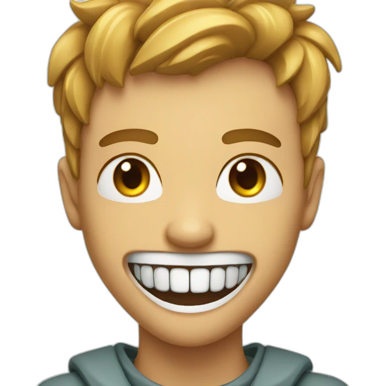 the smile with a sharpness teeth  emoji
