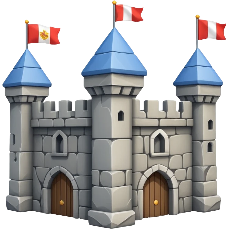 A cube castle game. emoji